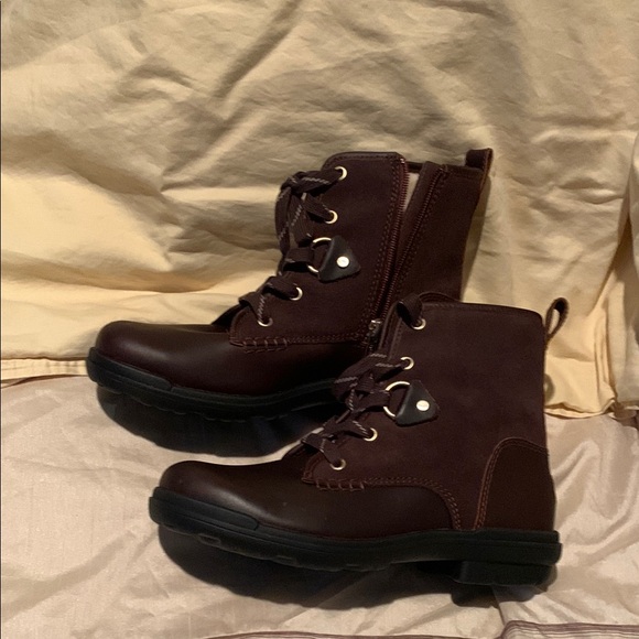UGG HAPSBURG HIKER Brown Leather Lace-Up Boots brand new NO ORIGINAL BOX - Picture 6 of 15